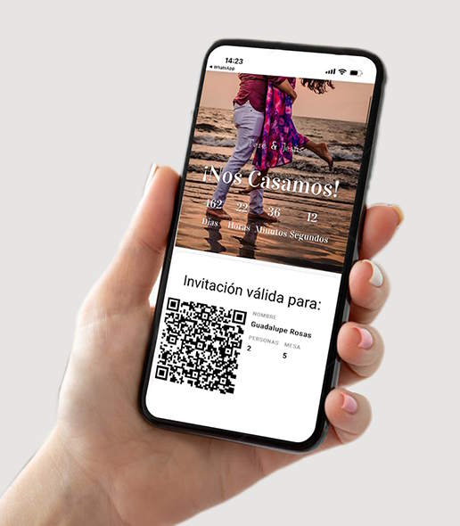 Invitación digital con QR
