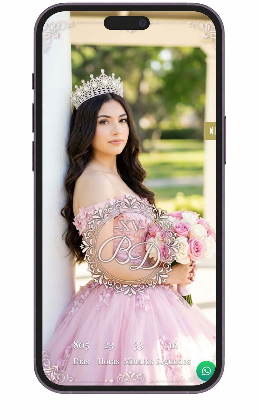 Invitación digital Princesa Real