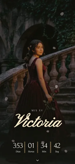 Portada de la invitación de muestra La Bella y la Bestia
