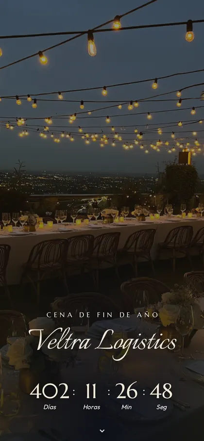 Invitación digital Brindis de Año Nuevo, eventos de empresa: la portada