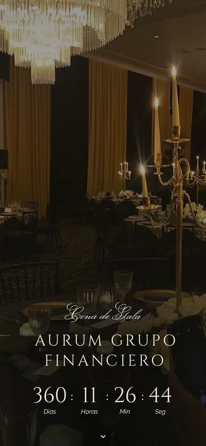 Invitación digital Gala art déco, eventos de empresa: la portada