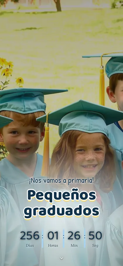 Invitación digital Pequeños graduados, graduaciones: la portada