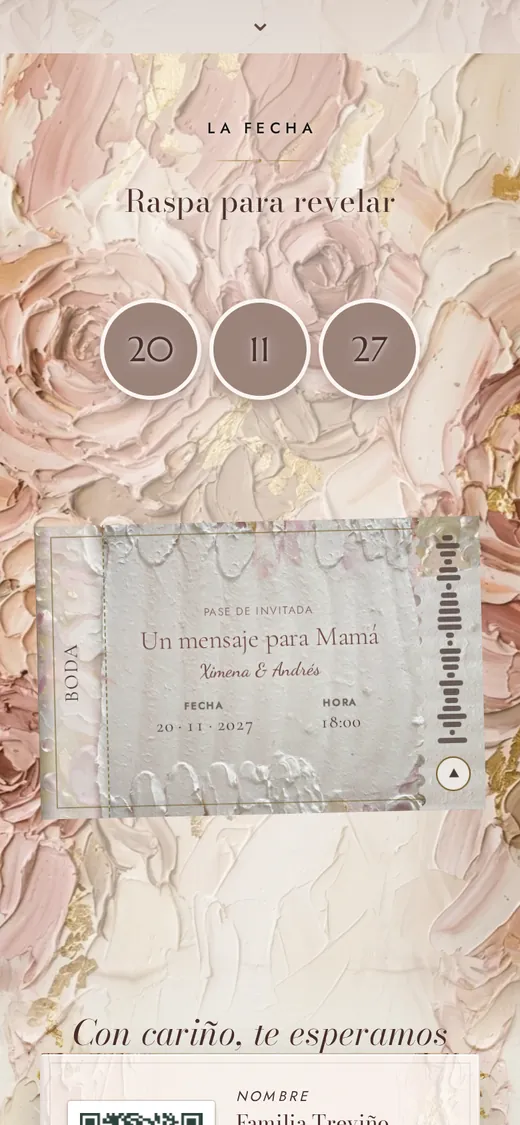 La fecha descubierta en una invitación real: 20 · 11 · 27